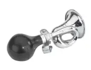 CHROME BIKE BICYCLE RETRO METAL AIR HORN HOOTER BELL BUGLE SQUEEZE RUBBER BULB