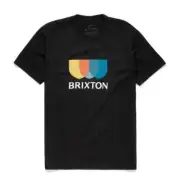 Brixton "Alton II" Short Sleeve Tee (Black) Men's Graphic T-Shirt