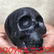 1.14LB Natural unknown Skull quartz Crystal Skull Carved Reiki Healing XK1160