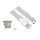 2PCS 15cm Portable Air Conditioner Window Slide Kit Plate Adjustable with Screws