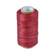 Leather Sewing Thread 273Yards 150D/1mm Waxed Cord Stitching Flat Thread, Violet
