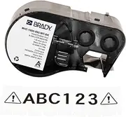 Brady Authentic (M4C-1000-595-WT-BK) All-Weather Vinyl Labels 1 in W x 25ft Black on White. for use with The BMP41, BMP51, and M511 Label Printers