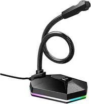Totority Microphone Mini Bendable Desktop RGB Anti-Noise Voice Chat Video Conference