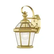 Livex Lighting 2061 Brass Georgetown 1-Light Outdoor Wall Sconce