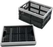 16-Liter Collapsible Storage Crates/Stackable Storage Container Basket, Set of 2