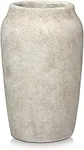 Tall Rustic Terracotta Vase 23CM 4.3" Opening Large Verdigris Vintage Farmhouse Vase for Pampas Grass Dry Plants Living Room Table Entryway Bathroom Shelf Mantel Home Decor