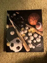 48 page sport scrapbooking album 12 1/4”X 14 1/4” DWK102