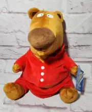 New Sandra Boynton Going To Bed Book Bear 11" Plush Removable Red Clothes Tag
