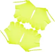 KOMBIUDA 4pcs Silicone Swim Paddles Boys and Girls Training Gloves Diving Pool Gloves Swimming Mitts for Boys and Girls Adults