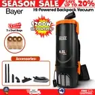 BAYER Back Pack Vacuum Cleaner with Accessories 1200W High Power Backpack Vacuum