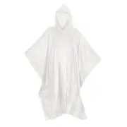 ASR Outdoor Clear Rain Poncho with Hood for Emergency Survival Camping Gear