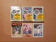 1986,87,88 Topps Baseball Unopened Cello Packs With 3 Gooden Cards. Excellent...