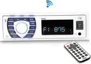 Bluetooth Marine Stereo Receiver | Hands-Free Calling | Wireless Streaming | MP3