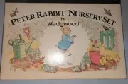 Vintage Peter Rabbit Nursery Set by Wedgwood Beatrix Potter Dish Set 3 Pcs NIB