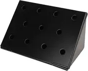 Large Nonstick V Shaped Smoker Box, Heavy Duty Outdoor BBQ Accessories, Stainless Steel, Lid Flips, Intense Smoky Flavor for Gas Grills, 5.9x4.3x2in, Black