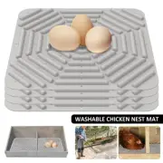 4Pcs Chicken Nesting Pad Washable Chicken Nesting Box Mat Reusable Chicken wefyO