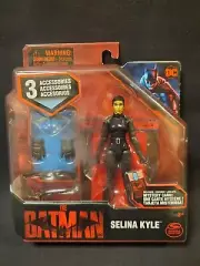 DC The Batman Movie Selina Kyle 4" Action Figure with 3 Accessories Brand New