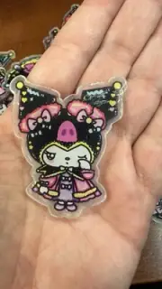 Kuromi Sanrio Acrylic Flatback Planar Resin