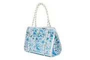 Tori Stowe Market Tote with Utility Pouch 'Blue Scatter'