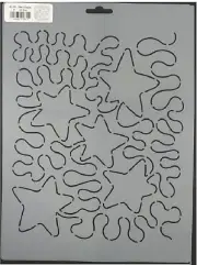 Quilting Stencil Star Stipple Quilt Patterns 8" Background Plastic Templates