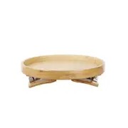 Side Tables Bamboo Sofa Armrest Tray Round