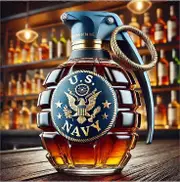 unbrand Military Hand Grenade Whiskey Bottle 2025 Engraved Hand-Grenade Shape Glass 300ml Leak-Proof & Durable Whiskey Decanter Military Collection...