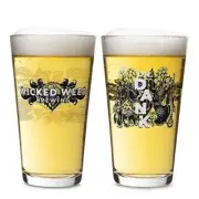 Wicked Weed Beer Pint Glass - Dr. Dank - Set of 2