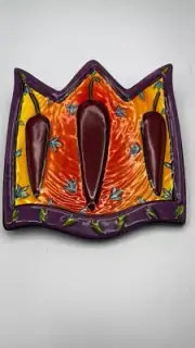 Terri Kern Art Tile Trivet Chili Peppers Item# 50066
