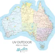 Caravanning with Kids Map of Australia Sticker