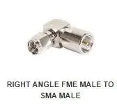 AD1113 RIGHT ANGLE FME MALE TO SMA MALE