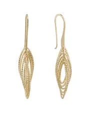Gold Over Italian Silver Earrings