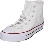 [Converse] Chuck Taylor All Star Eva Lift Canvas Platform, Unisex Trainers for Children and Boys, White Garnet Navy, 39 EU