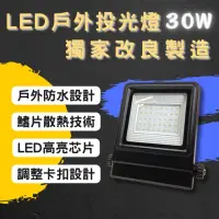 在飛比找momo購物網優惠-【彩渝】LED戶外投射燈 30W(新款上市 投射燈 探照燈 