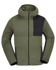 Volcom Gridlock Full Zip Men's Sweatshirt, Ivy, Medium