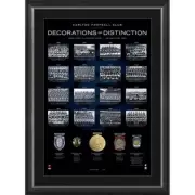 CARLTON BLUES DECORATION OF DISTINCTION FRAMED POSTER CRIPPS AFL MEMORABILIA