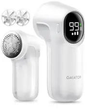 Rechargeable Fabric Shaver, 3-Speeds Electric Lint Remover Shaver with LED Di...