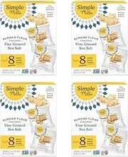 Simple Mills Almond Flour Crackers snack Packs, Farm House Cheddar, Gluten Free, Flax Seed, Sunflower Seeds, Corn Free, Good for Snacks, 6.5 oz, Pack of 4 (8 Bags per Box)