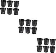 60 Pcs Hydroponic Grass Basket Seedling Containers Pot Garden Slotted Mesh Cups Net Cup Hydroponics Garden Net Cups Houseplant Cloche Hydroponic Plant Baskets Black