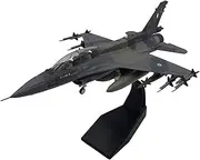 Simulation 1:72 F16 Aircraft Model with Display Stand Souvenir Streamlined Body Collectables Retro Plane Model for Home Shelf