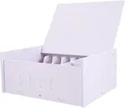 WOONEKY Box Cash Holder Box Multi Money Storage Organizer for Supermarket Change Container Practical Cash Management for Retailers and Cashiers