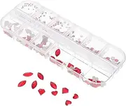 1 Box Nail Art Accessories Nails Decoration Nail Rhinestone Nail Jewels for Nail Art Nail Gems Nail Art Decor Nails Gems Embellishments for Crafting Nail for Gel Nails Resin Red