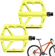 Mountain Bike Pedal,Metal Bike Pedals - Non-Slip Reflective Stepper Replacement Parts for Cardio Seniors Gym Home Outdoor Workout Cycling