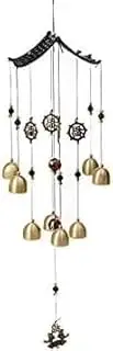Hanging Wind Chimes， Metal Copper Wind Chimes Bedroom Balcony Decoration Door Decoration Shop Lucky Bells Suitable for Family Neighbors or Housewarming Gifts Wind