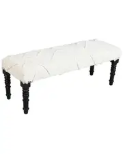 LR Home Modern Striped Handmade Accent Bench