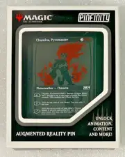 Magic the Gathering Augmented Reality Pin Chandra Pyromaster #001 NEW MTG