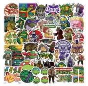 Ninja Turtles Stickers 50pk Cartoon Mix Leo Mikey Donnie Raph Splinter Shredder