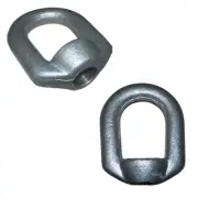 2 PC 7/8" x 1" Tap Threaded Hot Dipped Galvanized Forged Eye Nut 9000 Lb Cap WLL