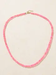 JIA JIA - Gold Opal Necklace - Pink - One size