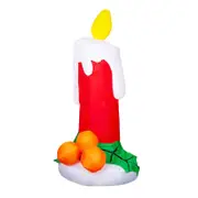 Catzon 1.8m Christmas Inflatables Candle Outdoor Built-in LED Lights for Garden