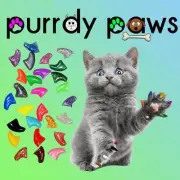 BULK 40 Pack Soft Nail Caps For Cat Claws ( Size MEDIUM ) Purrdy Paws